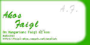 akos faigl business card